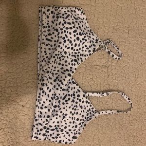 shein polka dot bathing suit top